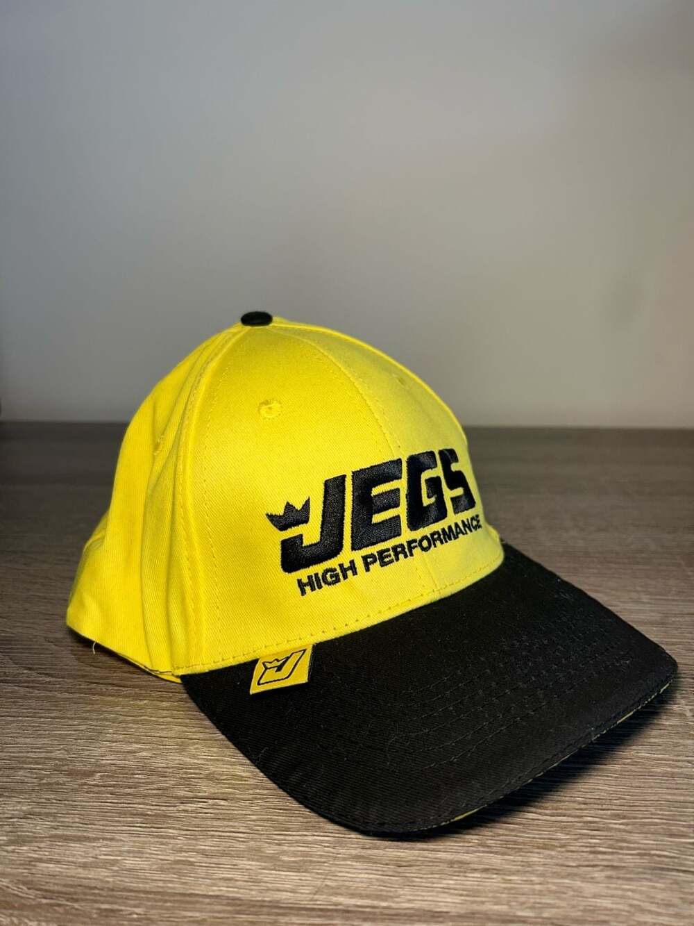 JEGS High Performance Adjustable Baseball Hat, Yellow/Black